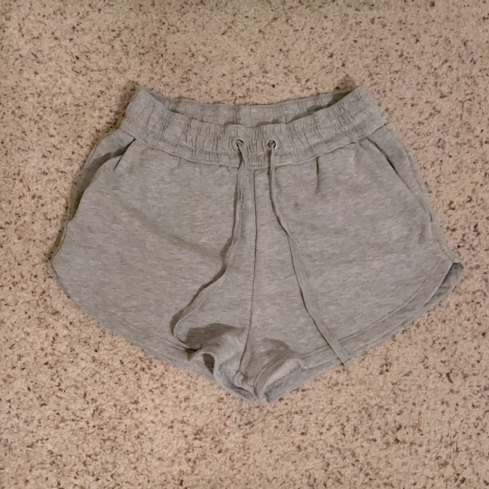 H&M basic shorts - heather grey